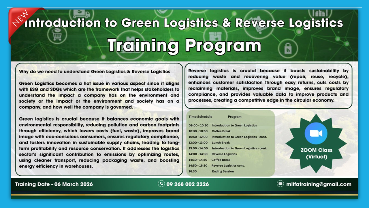 Introduction to Green Logistics & Reverse Logistics Training Program